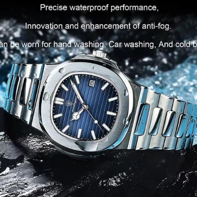 Picture of New Stainless Steel Wristwatch, Male Quartz Watch, Waterproof, Luminous, Date Week, Top Brand, Luxury, New,  