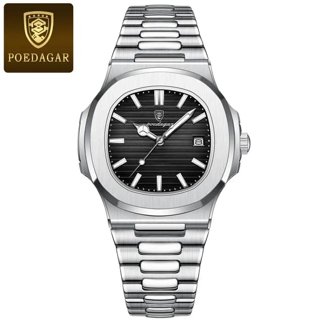 Picture of New Stainless Steel Wristwatch, Male Quartz Watch, Waterproof, Luminous, Date Week, Top Brand, Luxury, New,  