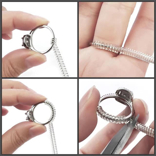 Picture of New Simple Spiral Based Ring Tools Spring Coil Ring Size Adjustment Guard Tightener Reducer Resizing Tool For Jewelry Accessories  