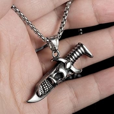 Picture of Korean Clavicle Chain Diamond Necklace Fashion Jewelry Necklace for Men Silver 
