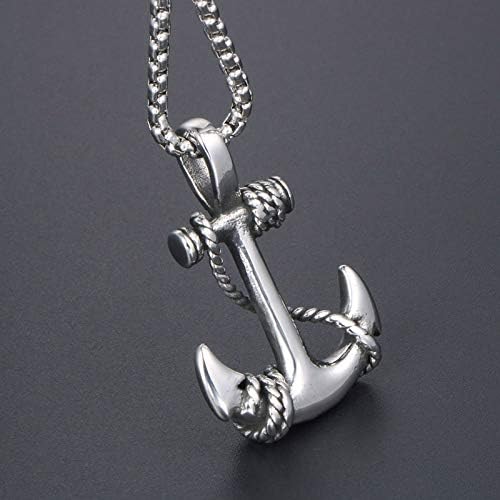 Picture of Stylish Addition - Fashion New Pendant Necklace Men Punk Trendy Simple Stainless Steel Chain Jewellery Gift - Modern - Choice Expression Silver 