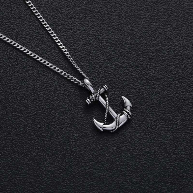 Picture of Stylish Addition - Fashion New Pendant Necklace Men Punk Trendy Simple Stainless Steel Chain Jewellery Gift - Modern - Choice Expression Silver 