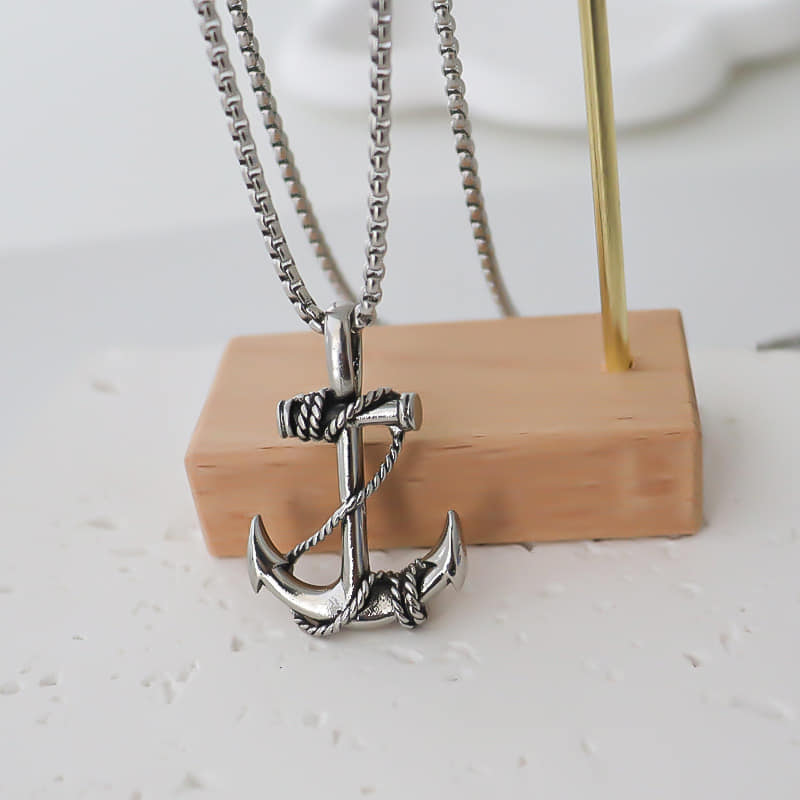 Picture of Stylish Addition - Fashion New Pendant Necklace Men Punk Trendy Simple Stainless Steel Chain Jewellery Gift - Modern - Choice Expression Silver 