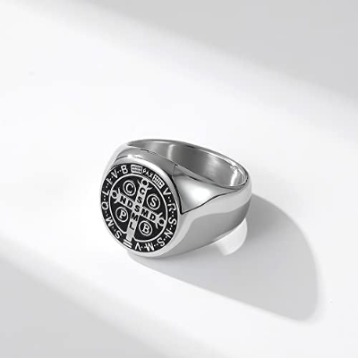 Picture of ​Stainless Steel Men Finger Ring Ring for Men Silver 