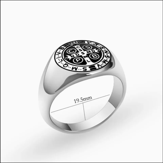 Picture of ​Stainless Steel Men Finger Ring Ring for Men Silver 
