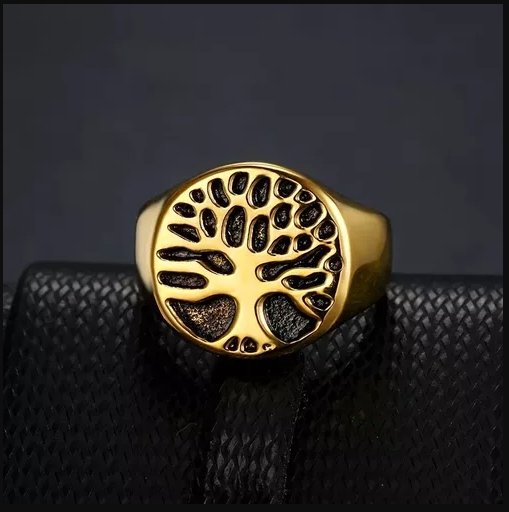 Picture of Stainless Steel Ring Fashion Jewelry Finger Ring Gold 