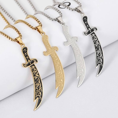 Picture of Stylish Addition - Fashion New Pendant Necklace Men Punk Trendy Simple Stainless Steel Chain Jewellery Gift - Modern - Choice Expression Gold 