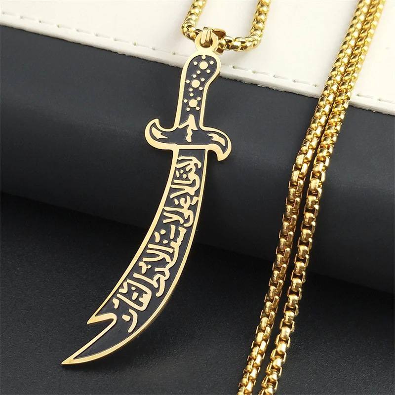 Picture of Stylish Addition - Fashion New Pendant Necklace Men Punk Trendy Simple Stainless Steel Chain Jewellery Gift - Modern - Choice Expression Gold 