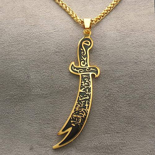 Picture of Stylish Addition - Fashion New Pendant Necklace Men Punk Trendy Simple Stainless Steel Chain Jewellery Gift - Modern - Choice Expression Gold 