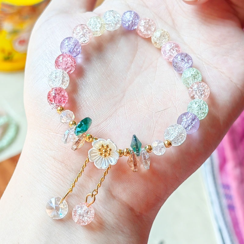 Picture of Mystic Floral Sparkle Bracelet For Women and Girls Multicolor 