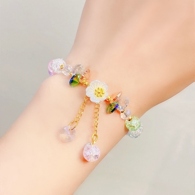 Picture of Mystic Floral Sparkle Bracelet For Women and Girls Multicolor 