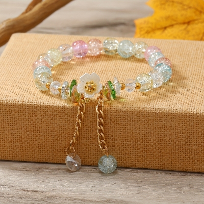 Picture of Mystic Floral Sparkle Bracelet For Women and Girls Multicolor 