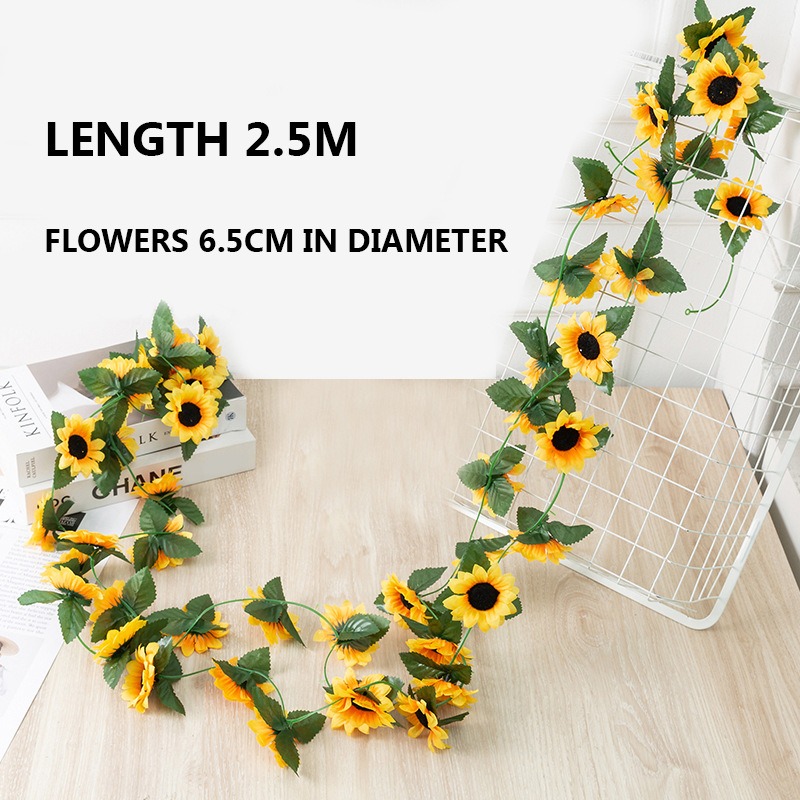 Picture of Sunflower Bloom Decoration Garland Yellow 