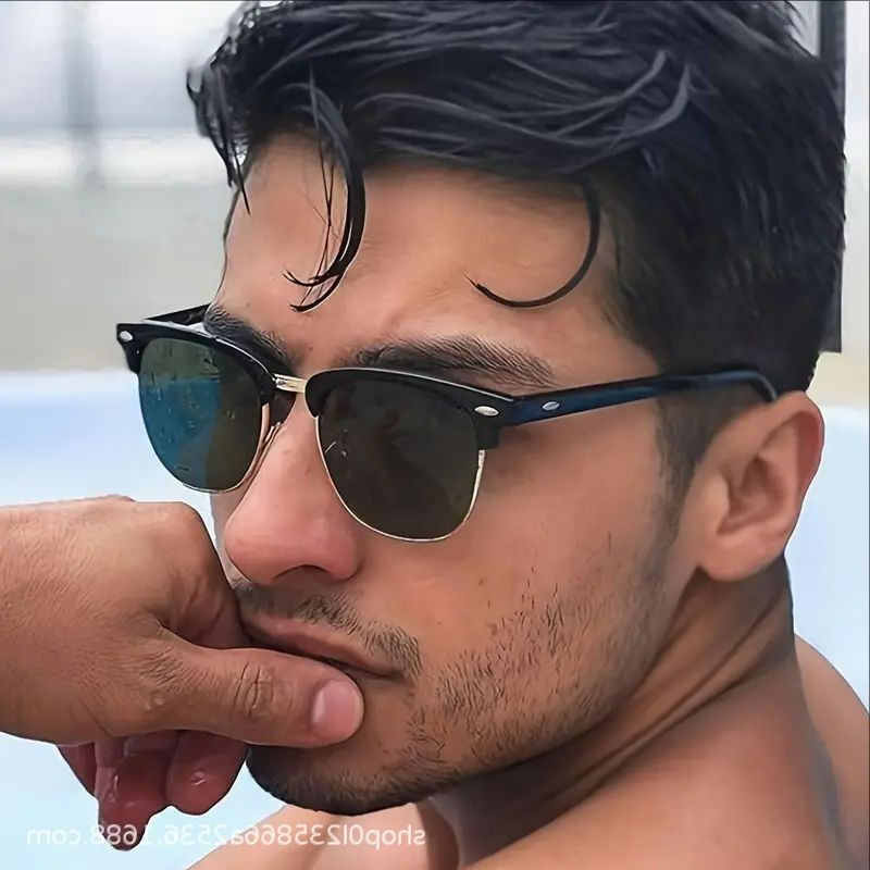 Picture of New Trendy Look Very Stylish Black Sunglass for Men Black 