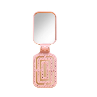 Picture of Small Imported Foldable Hair Brush – Cute Bear High Quality Brushes – Hand Bag Hair Brush - 4 Colors Available Multicolor 