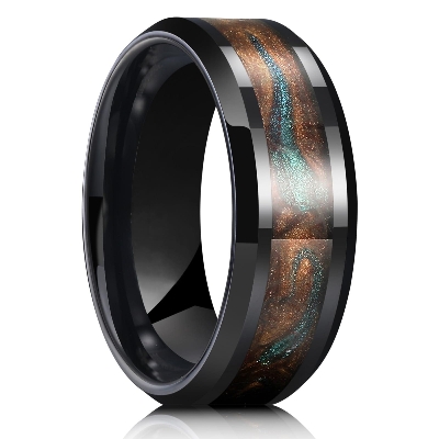 Picture of Titanium steel finger Ring for men Multicolor 