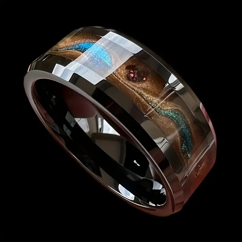 Picture of Titanium steel finger Ring for men Multicolor 