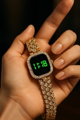 Picture of Stylish & Fashionable Elegant Mirror Quartz Ladies Watch  