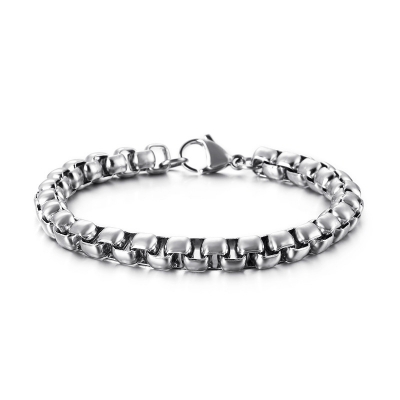 Picture of Silver Unique Bracelet for Men- Bracelet For Men-Chain Bracelet Silver 21 CM