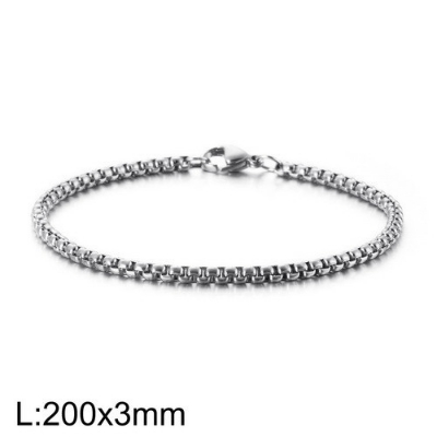 Picture of Silver Unique Bracelet for Men- Bracelet For Men-Chain Bracelet Silver 21 CM