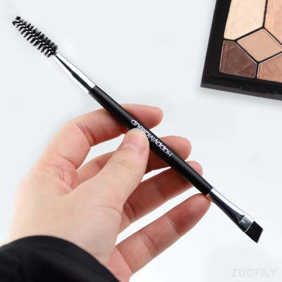 Picture of New Portable Bendable Bruh Head Eyebrow Comb Long Rod piral Eyelah Bruh Profeional Makeup Bruhe Beauty Makeup Tool Black 