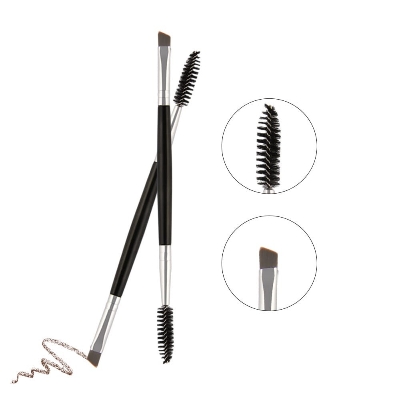Picture of New Portable Bendable Bruh Head Eyebrow Comb Long Rod piral Eyelah Bruh Profeional Makeup Bruhe Beauty Makeup Tool Black 