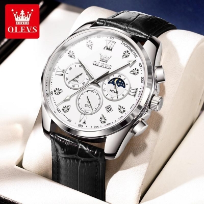 Picture of OLEVS 2888 Three Dial Geneva Mens Quartz Watch  
