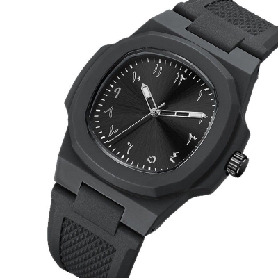 Picture of 2025 New Arabic Aura Watch Black Modern Design Black 
