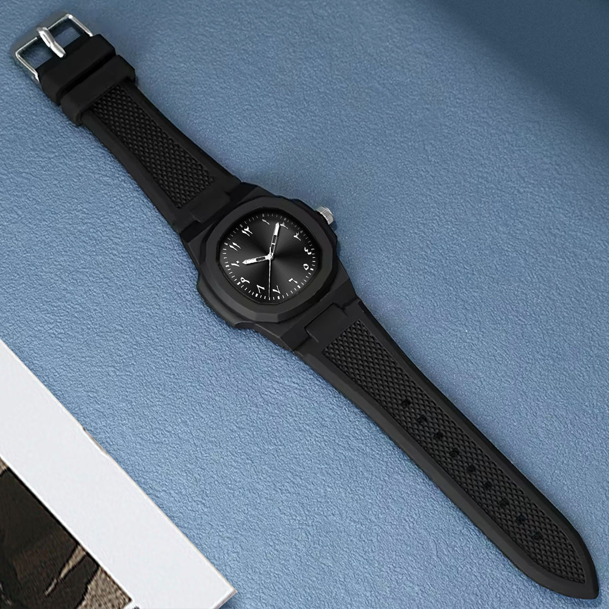 Picture of 2025 New Arabic Aura Watch Black Modern Design Black 