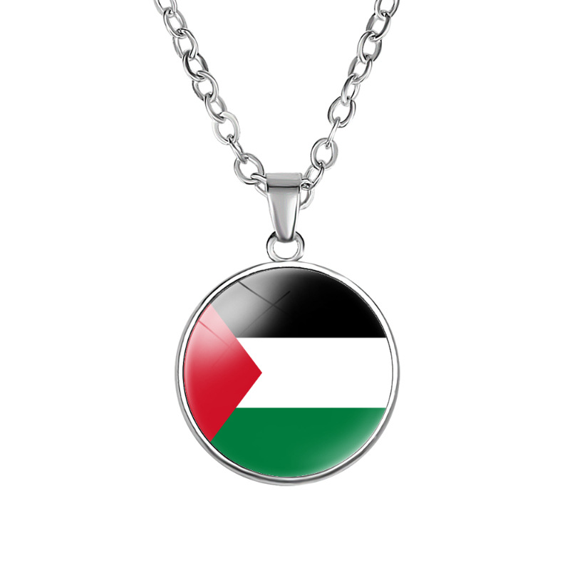 Picture of Free Palestine Bracelet Adjust Braided Leather Palestine Flag Bracelet  