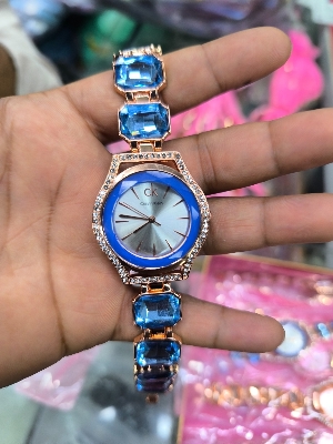 Picture of Elegant Luxury Full Diamond Quartz Watch  