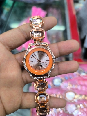 Picture of Elegant Luxury Full Diamond Quartz Watch  