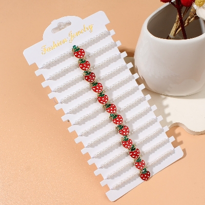 Picture of cherry Crystal Bracelet for Girls and Women  