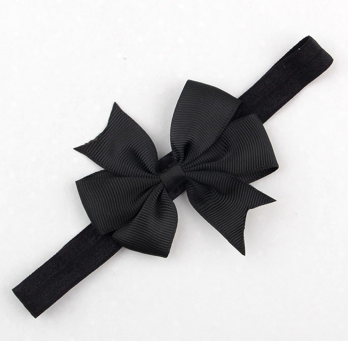 Picture of Baby Girls Grosgrain Ribbon Hair Bows Headbands  