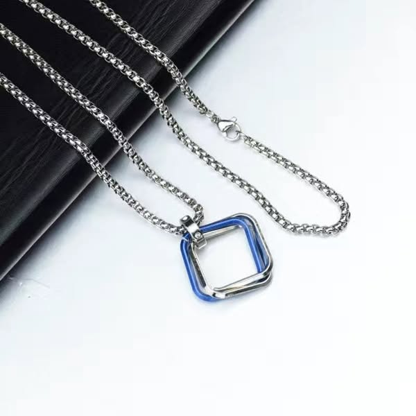 Picture of New Pendant Necklace For Men Stainless Steel Chain Necklace For Men  
