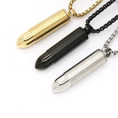 Picture of High Quality New Black Color Chain Locket for Men  