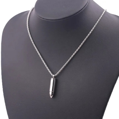 Picture of High Quality New Black Color Chain Locket for Men  