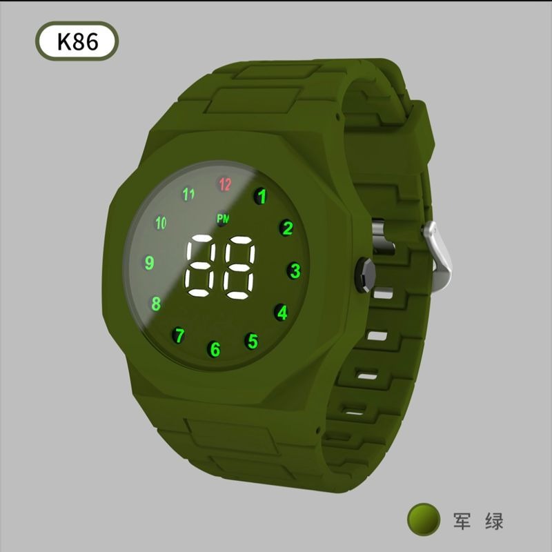 Picture of Fashion Women's Watch for Men's Sports Simple Silicone  