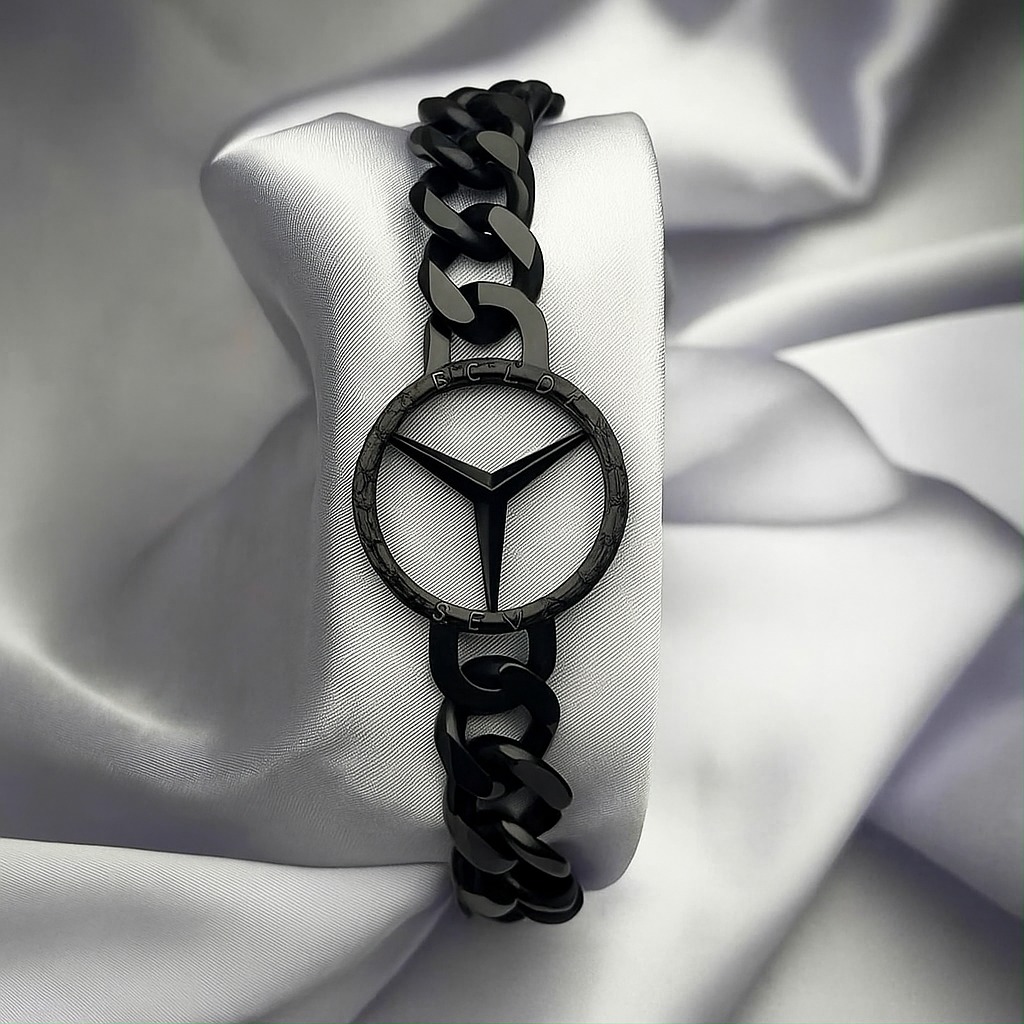 Picture of Silver Fashion Man Jewelry Chain Bracelets-Best Bracelets For Men Mercedes  