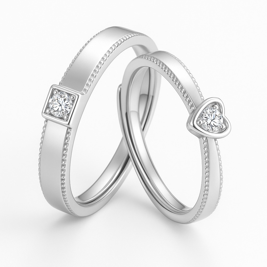 Picture of Adjustable Couple Rings For Men Women Adjustable 