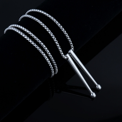 Picture of High Quality Men Fashion Jewellery Stainless Steel Round Chain Necklaces Silver 