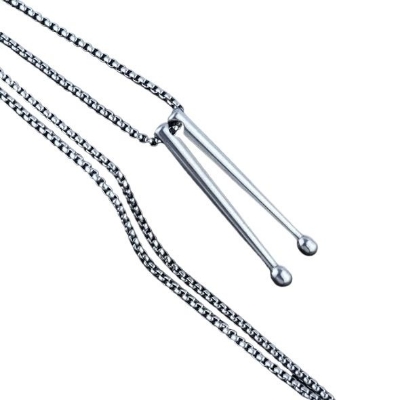 Picture of High Quality Men Fashion Jewellery Stainless Steel Round Chain Necklaces Silver 