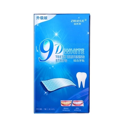 Picture of 9D Teeth Whitening Strips Food Grade Mint Flavor White Teeth Gel Tooth Whitener stickers  