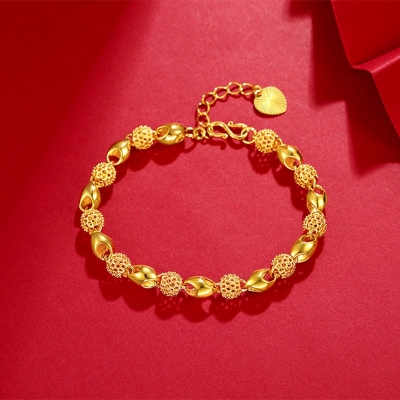Picture of Graceful Gold Plated Dangle Fashion Bracelet For Women Gold 
