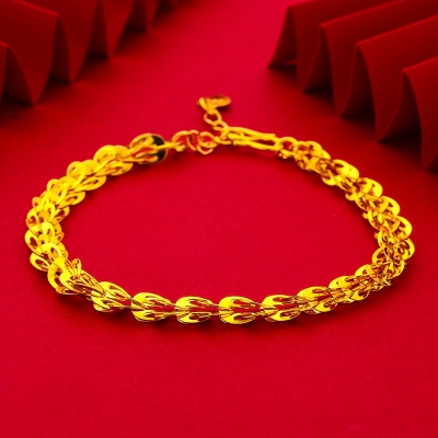 Picture of Gift for Her Gold Plated Elegant Bracelet for Women Gold 