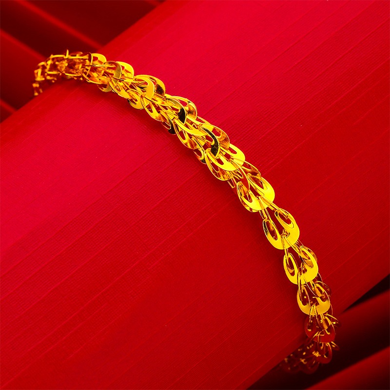 Picture of Gift for Her Gold Plated Elegant Bracelet for Women Gold 