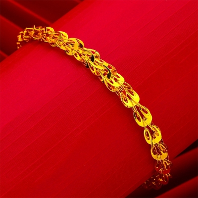 Picture of Gift for Her Gold Plated Elegant Bracelet for Women Gold 