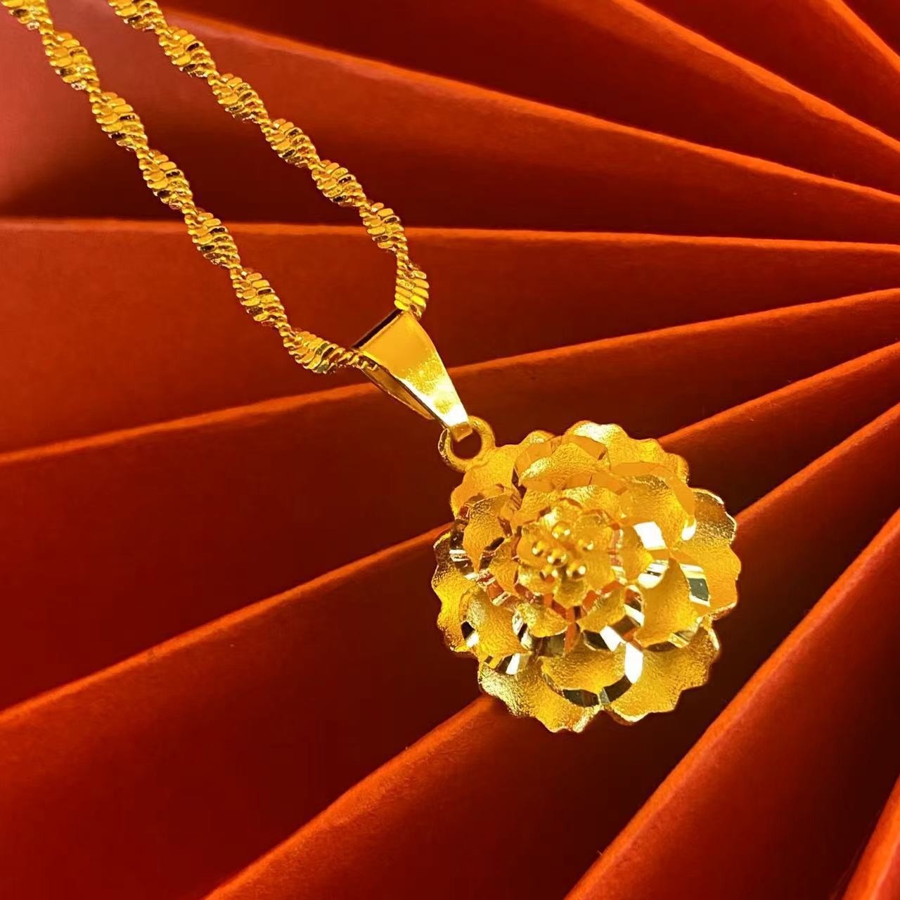Picture of Bengali Style Gold Plated Jewelry Necklace Gold 