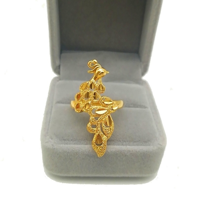 Picture of Fashionable Plated Peacock Ring Adjustable Size Ring Gold 