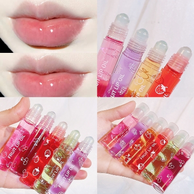 Picture of Roller Ball Fruit Lip Oil Set: Liquid Lipstick & Lip Gloss multicolour 